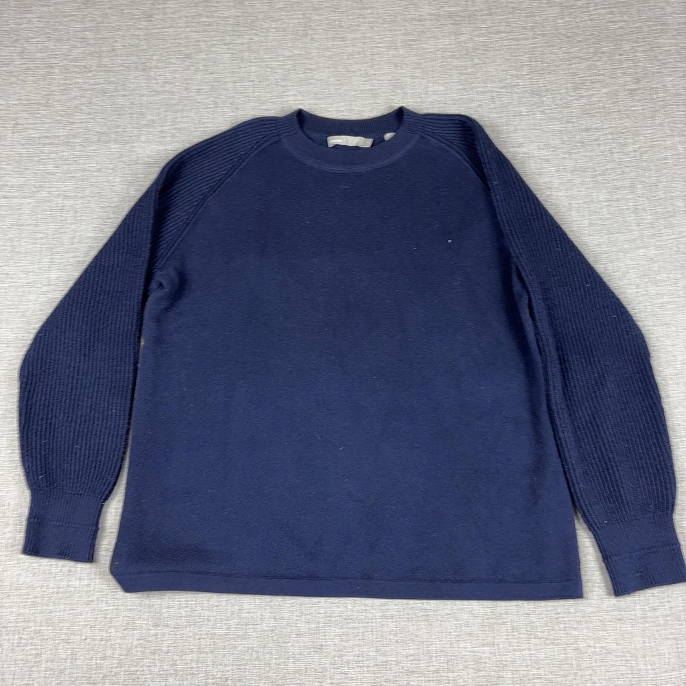 Vince Sweater Womens‎ XS Blue 100% Cotton Crew Neck Raglan Pullover Lightweight